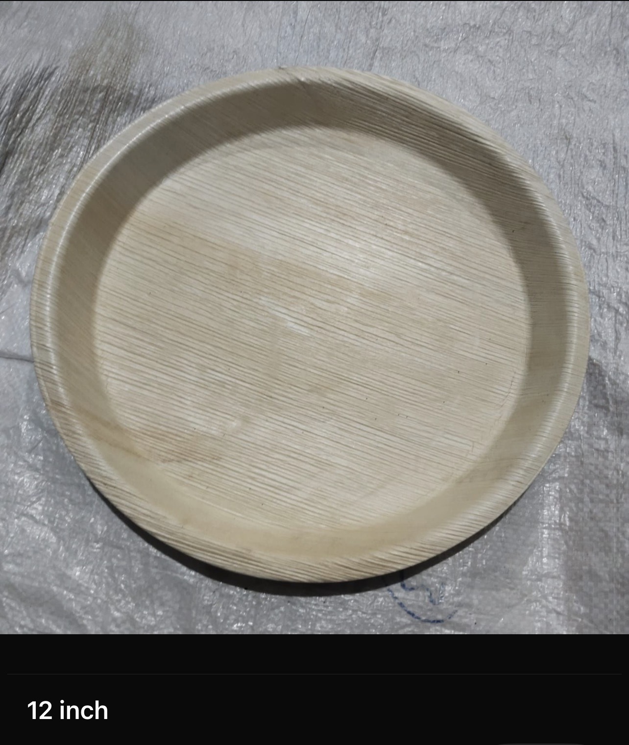 Tulasi Areca Leaf round plate, 12 inch